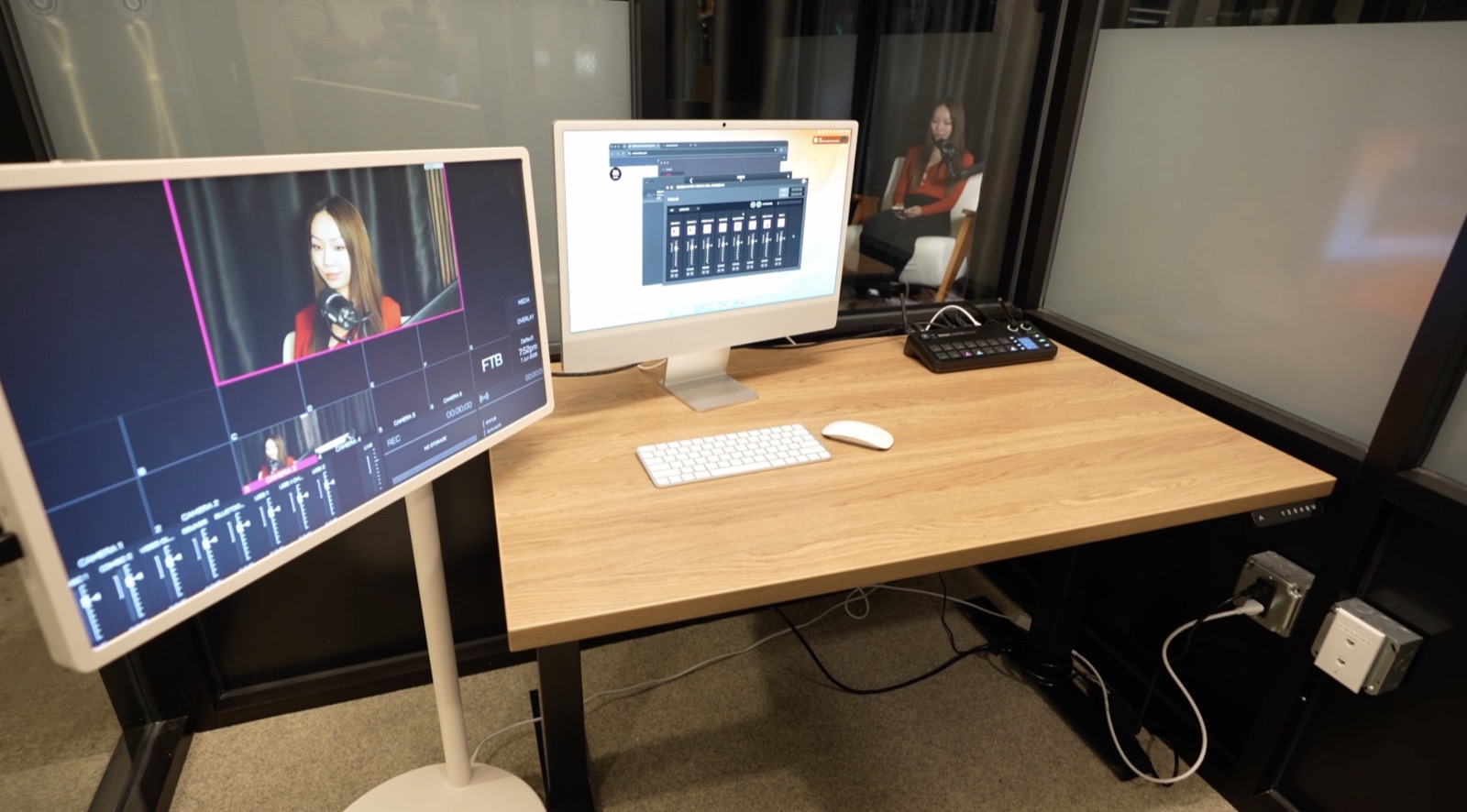 Broadcast and editing room